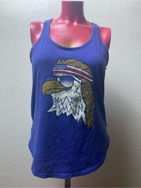 Tipsy Elves Eagle Graphic Racerback American Festival Tank Top Small